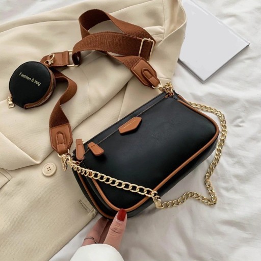 Bolso bandolera de piel para mujer M707