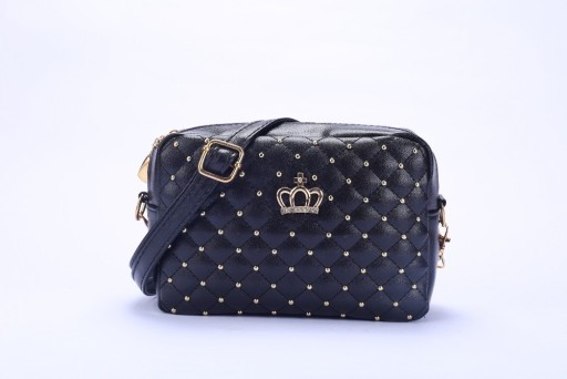 Bolso de mano con estampado elegante para mujer - Negro