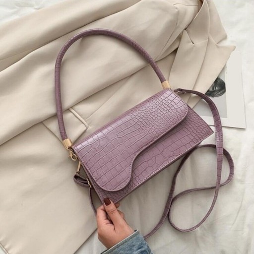 Bolso de mano de mujer con imitación de piel de serpiente M842