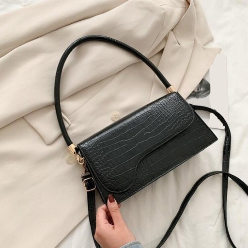 Bolso de mano de mujer con imitación de piel de serpiente M842