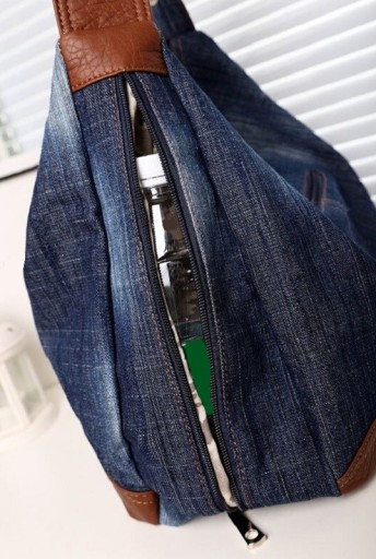 Bolso de mano de mujer en denim M1692