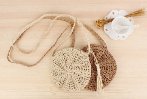 Bolso de mano de paja para mujer M1206