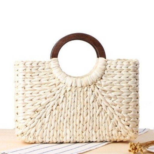 Bolso de mano de paja para mujer M1373