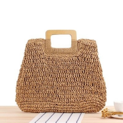 Bolso de mano de paja para mujer M1375