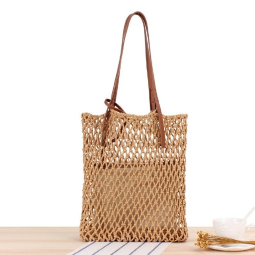 Bolso de mano de paja para mujer M1379