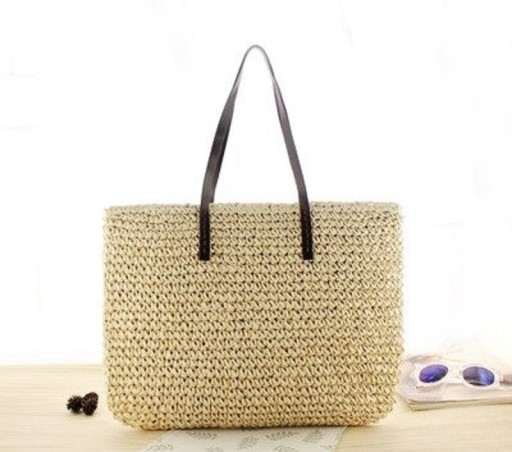 Bolso de mano de paja para mujer M1381
