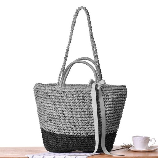 Bolso de mano de paja para mujer M1383