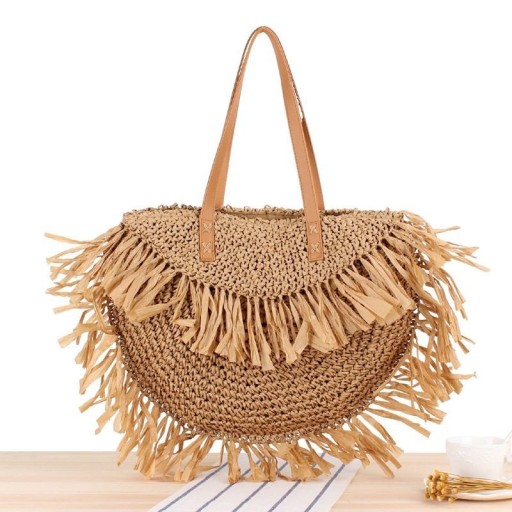 Bolso de mano de paja para mujer M1476