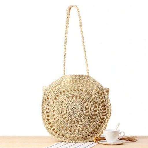 Bolso de mano de paja para mujer M810