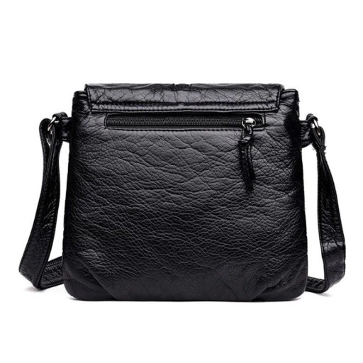 Bolso de mano de piel para mujer con borla