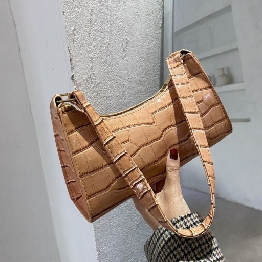 Bolso de mano para mujer con estampado de piel de serpiente M1310