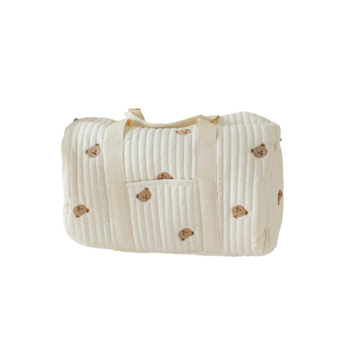 Bolso grande para mamás Bolso cambiador con ositos Organizador para bebé Bolso de viaje multifuncional de maternidad para mujer