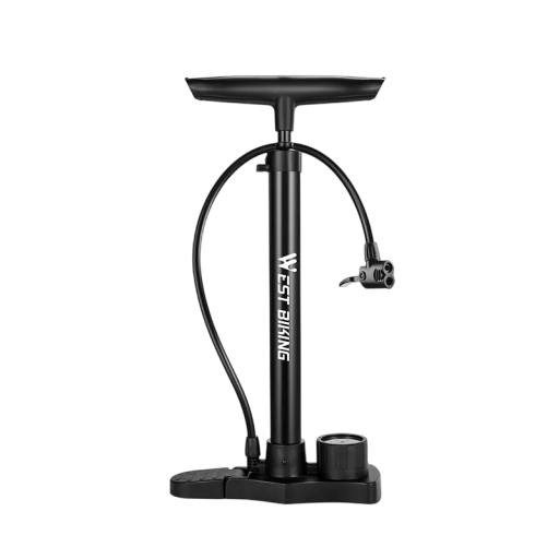 Bomba de bicicleta de 160 PSI, 43,5 cm, inflador portátil de acero inoxidable, válvula Schrader Presta, para bicicletas de carretera y montaña, bomba