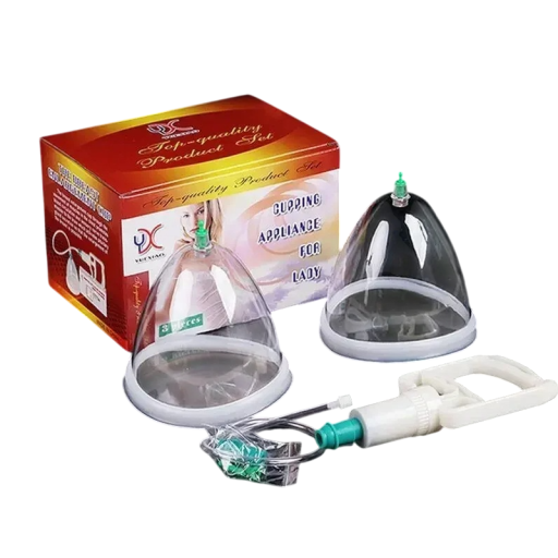 Bomba de vácuo para massagem de ventosas para nádegas e seios Conjunto de ventosas lifting para tonificação e modelação do corpo Terapia manual