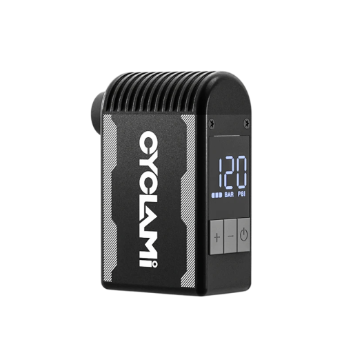 Bomba eléctrica portátil para bicicleta CYCLAMI, 120 PSI, 73,6 x 45 x 28,6 mm, minicompresor, válvula Schrader Presta, inflado rápido, A2S