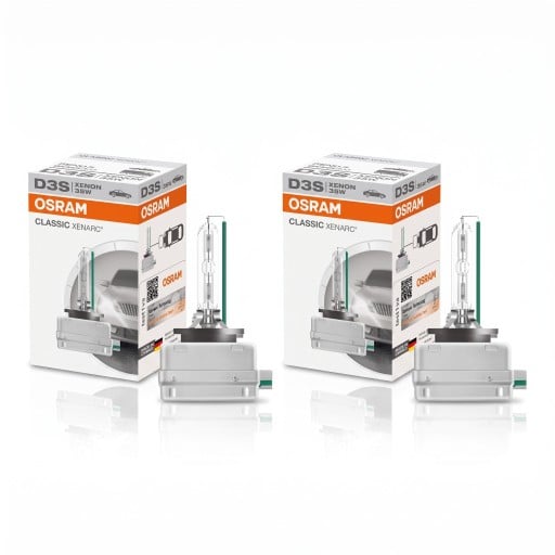 Bombillas de xenón D3S 2 unidades Versión estándar 35 W 12 V 3200 lm Encendedor integrado Luz blanca 4200 K Para faros de automóviles