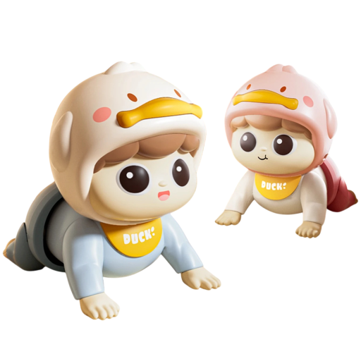 Boneca interativa falante Brinquedo rastejante para crianças Boneca educativa com movimento e som Boneca de aprendizagem para os mais pequenos