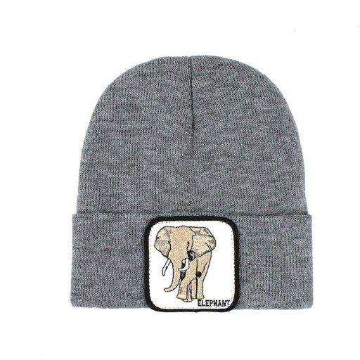 Bonnet d'hiver avec imprimé d'éléphant