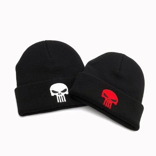 Bonnet d'hiver avec imprimé de skull