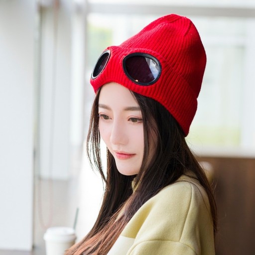 Bonnet d'hiver avec lunettes
