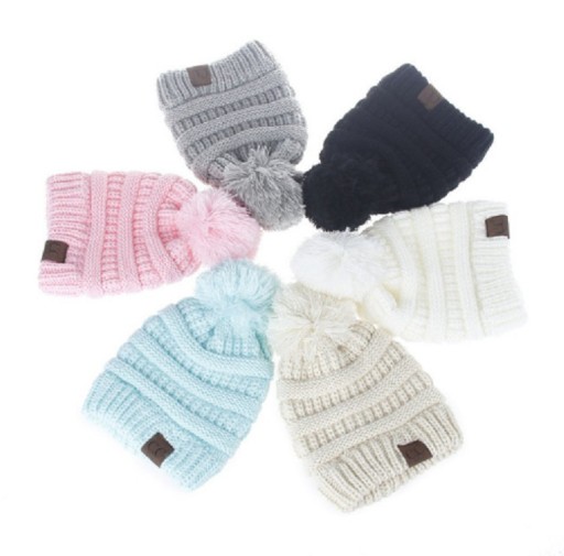 Bonnet d'hiver en laine pour enfants J2869