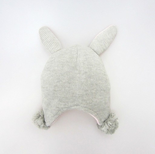 Bonnet d'hiver pour enfants avec des oreilles de lapin A474