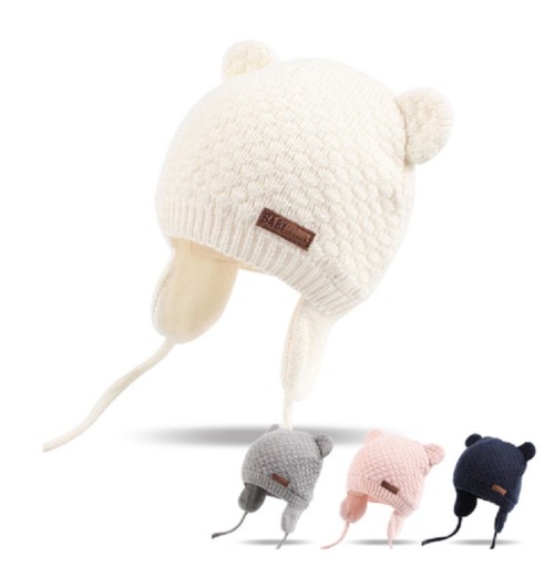 Bonnet d'hiver pour enfants avec rabats d'oreilles J2467