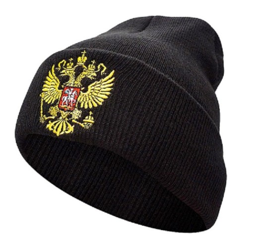 Bonnet d'hiver pour homme avec blason J2647