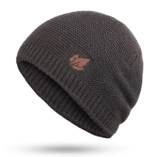 Bonnet d'hiver pour homme avec feuille J956