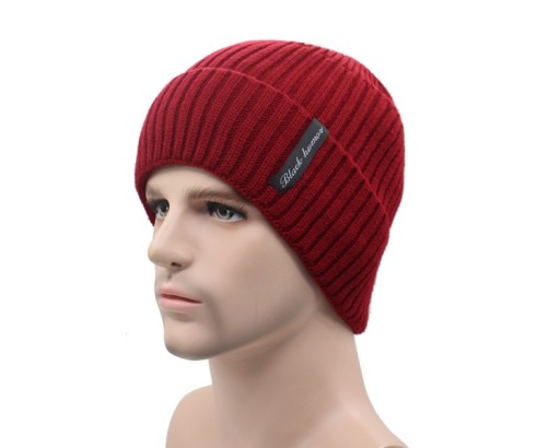Bonnet d'hiver pour homme en tricot
