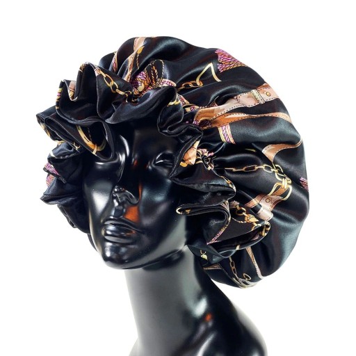 Bonnet de nuit en satin pour femmes