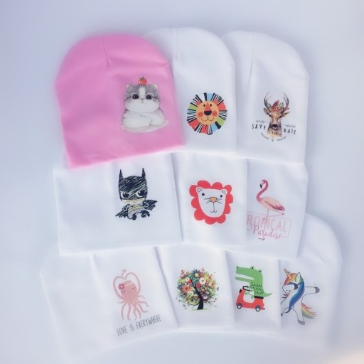 Bonnet en coton pour enfants avec motif
