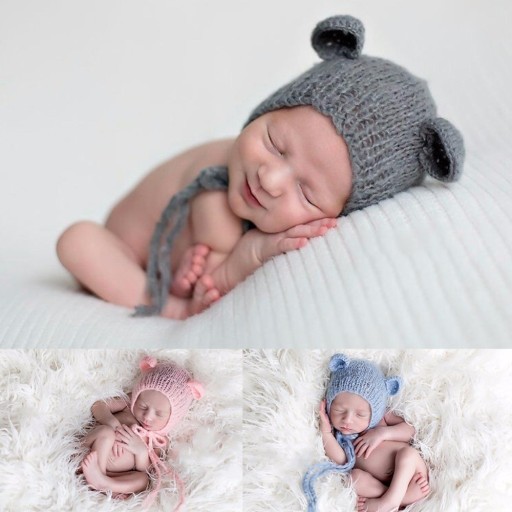 Bonnet en tricot pour enfants avec oreilles