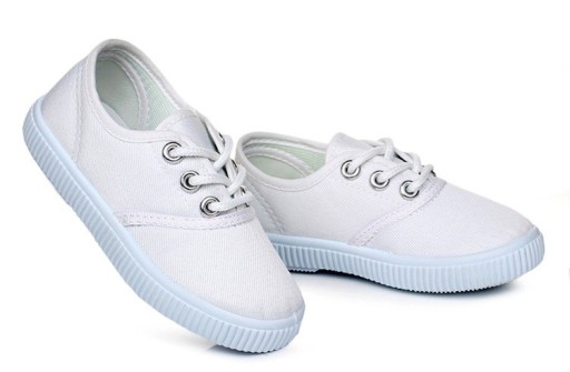 Børne-sneakers i kanvas A766