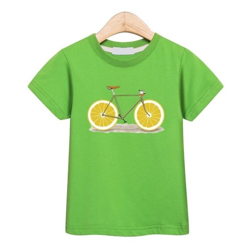 Børne-T-shirt med cykelmotiv
