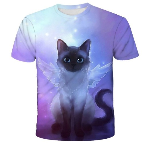 Børne-T-shirt med kat B1456