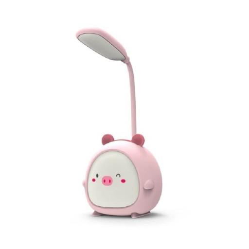 Børnebordlampe formet som en gris