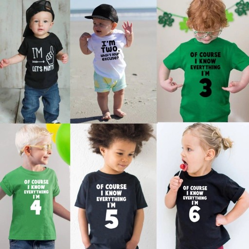 Børnefødselsdags-t-shirt B1468