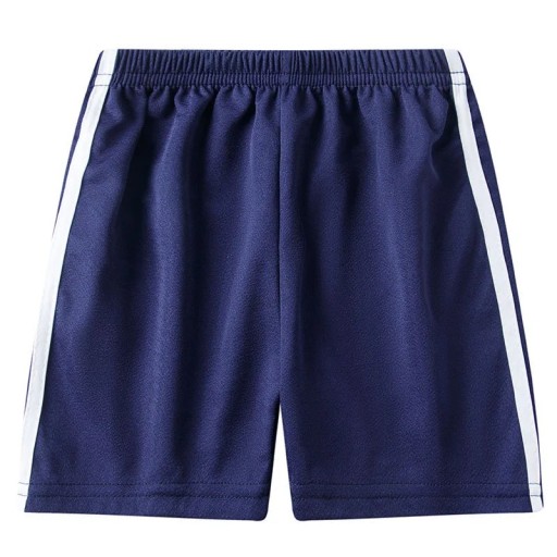 Børnesport shorts med elastisk talje og kontraststriber på siderne løse shorts til drenge og piger