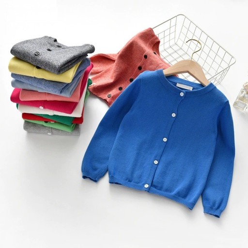Børnesweater med knapper L592