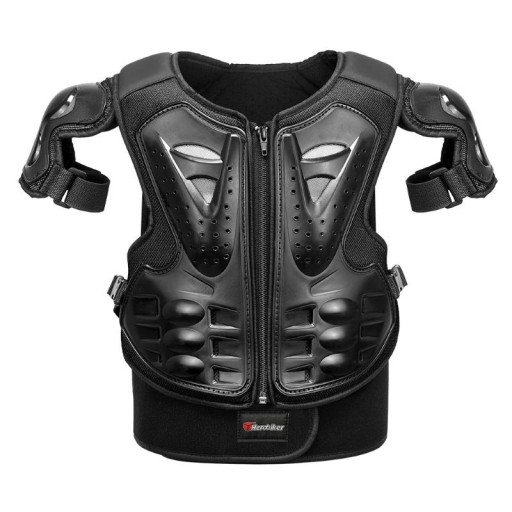 Børns motorcykel kropsbeskyttelsesvest beskyttelsesudstyr ca. 47 × 32 cm ergonomisk design til motorcykelkørsel