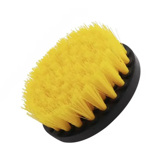 Borrborste med nylonborst 10 cm Platt rund ansats 1/4&quot; Borrhållare Djuprengöring av ytor