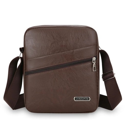 Borsa a tracolla da uomo 24×20×6 cm Borsa a tracolla in nylon impermeabile Borsa da viaggio casual in pelle sintetica con tasca