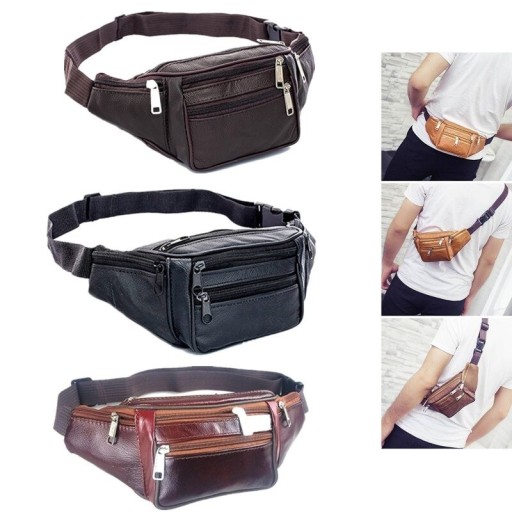 Borsa a tracolla in pelle da uomo T735