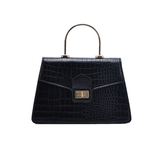 Borsa da donna con motivo in pelle di coccodrillo M1745