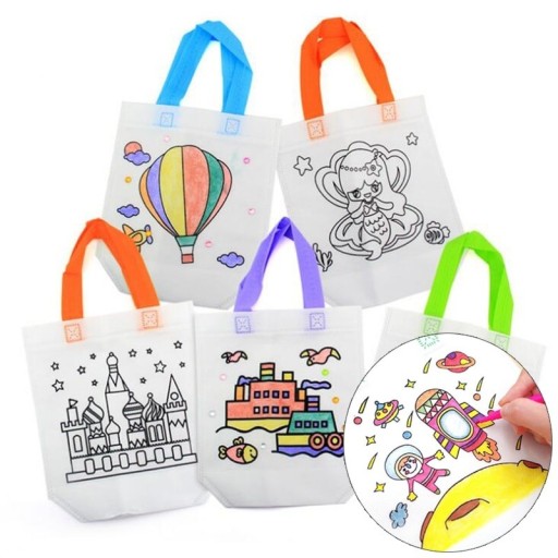 Borsa per bambini da colorare - 10 pz