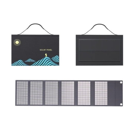 Borsa portatile pieghevole con pannello solare 1000W 1175x280 mm uscita USB e DC caricabatterie per generatore esterno telefono cellulare