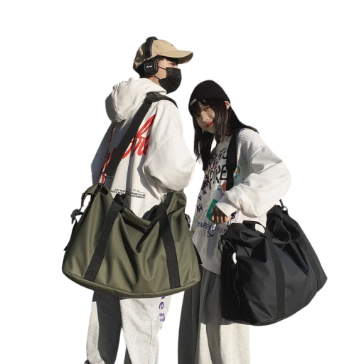 Borsa sportiva in nylon resistente con tracolla e manici Pratica borsa da viaggio per sport fitness allenamento viaggi