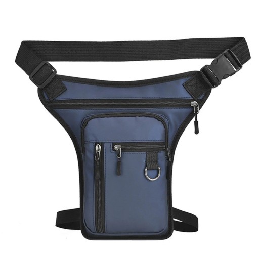 Borsetă bărbătească din PU și poliester 31×18×2 cm, geantă de umăr crossbody, geantă de șold pentru motocicletă, geantă pentru telefon
