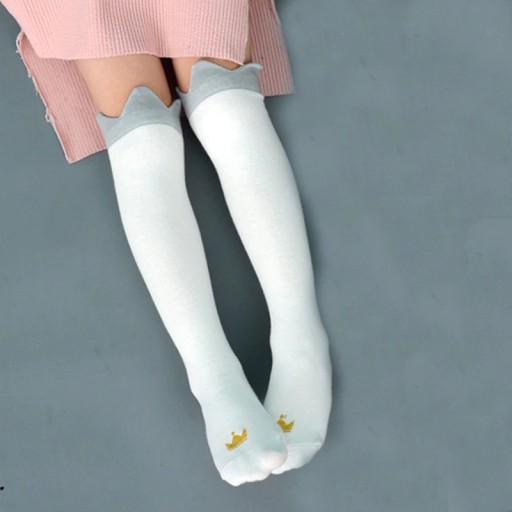 Botas altas de niña con corona